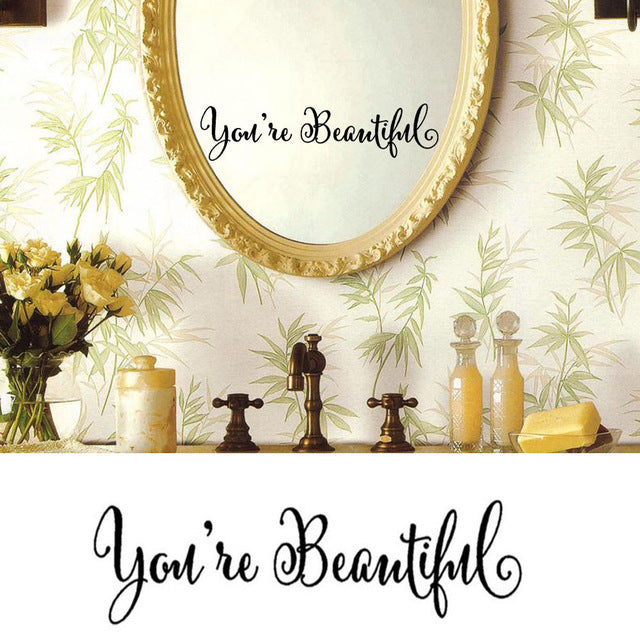 You Re Beautiful Wall Etiqueta de la pared Art Extraíble 