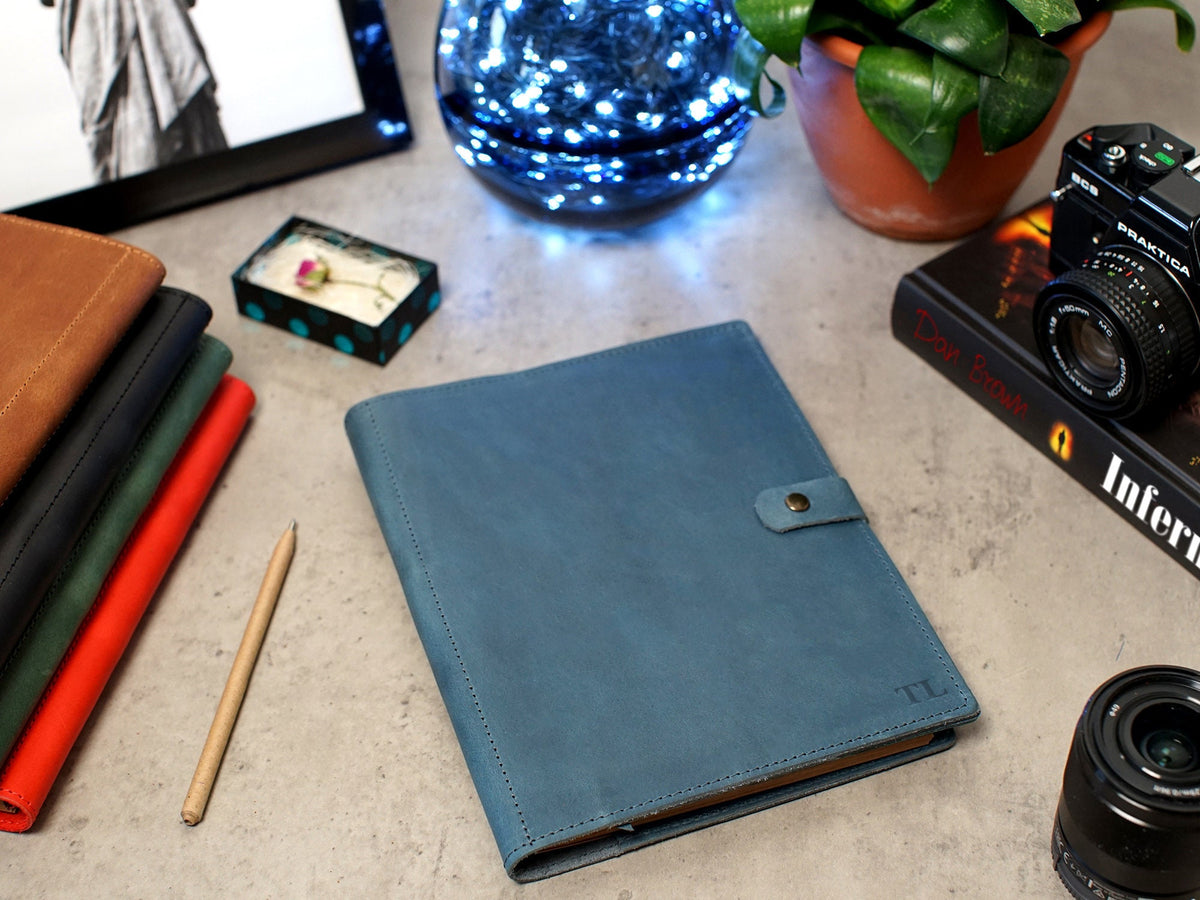 Cubierta de cuaderno de cuero A5 A6, Cubierta de diario recargable, Cubierta de libro personalizada, Cubiertas de cuero personalizadas para Notebook Journal Book Planner