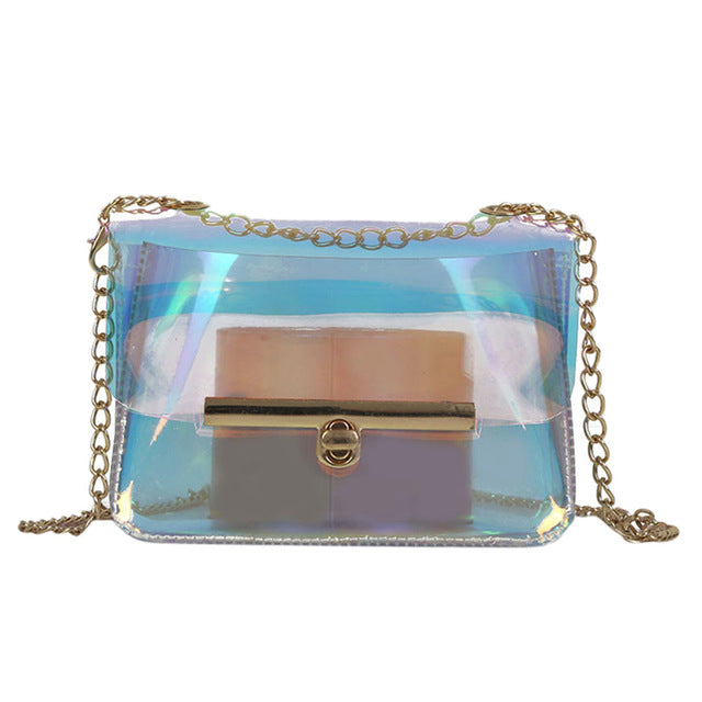 Transparent bags for Women Chain