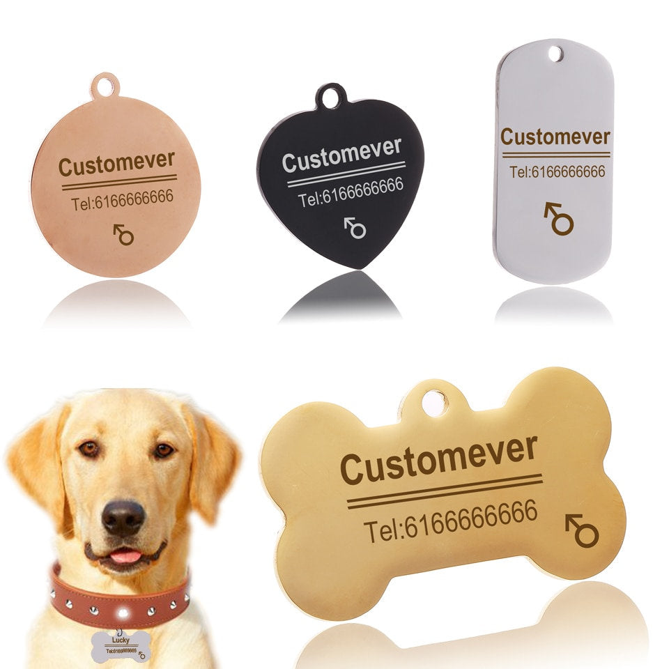 dog tag personalized for collar - BonoGifts