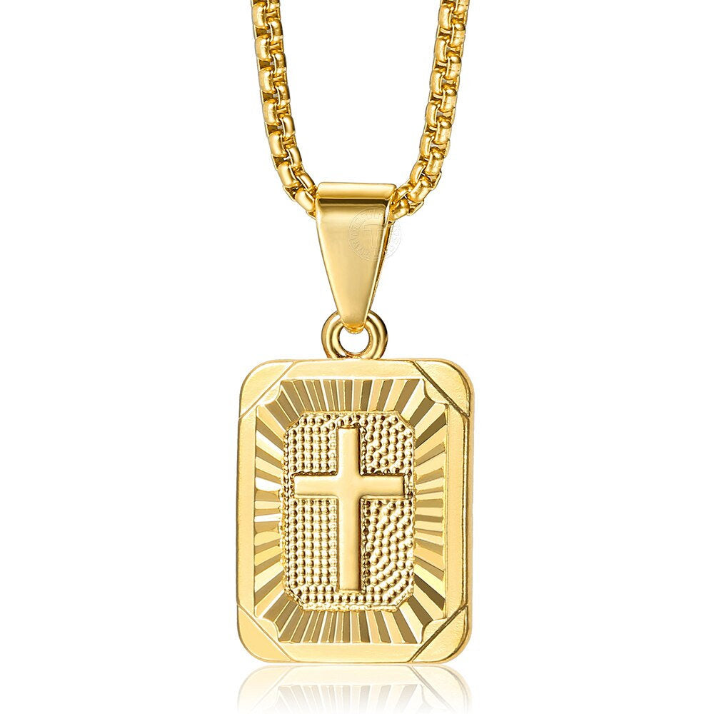 Initial Letter Pendant Name Necklack Yellow Gold Letter - BonoGifts