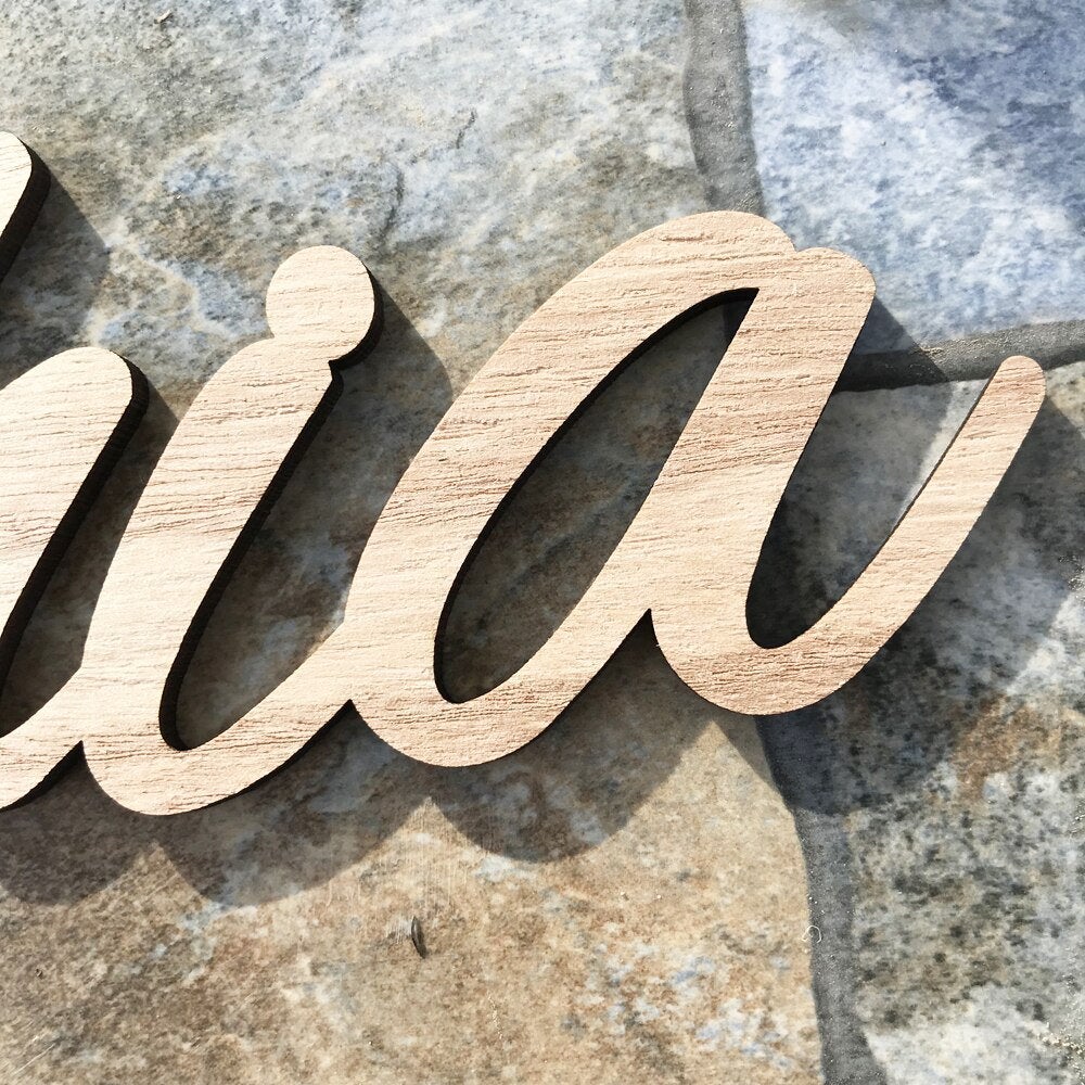 Name Sign , Custom wooden Name Sign, Birthday Wedding name Sign, Nursery name Sign, Backdrop name Sign, Wood name Sign, over crib BABY Sign - BonoGifts