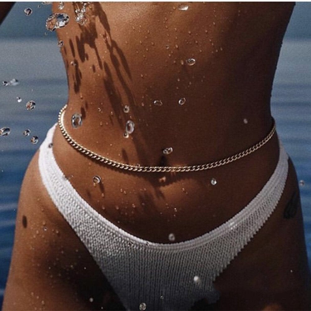 1pcs Belly Waist Chain Body Jewelry Women Sexy chain Bikini Beach Body Chain Vintage Charm Jewelry Y003 Onlyfans TikTok Instagram - BonoGifts