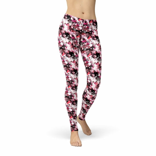 Legging Avery Red Pink Hearts