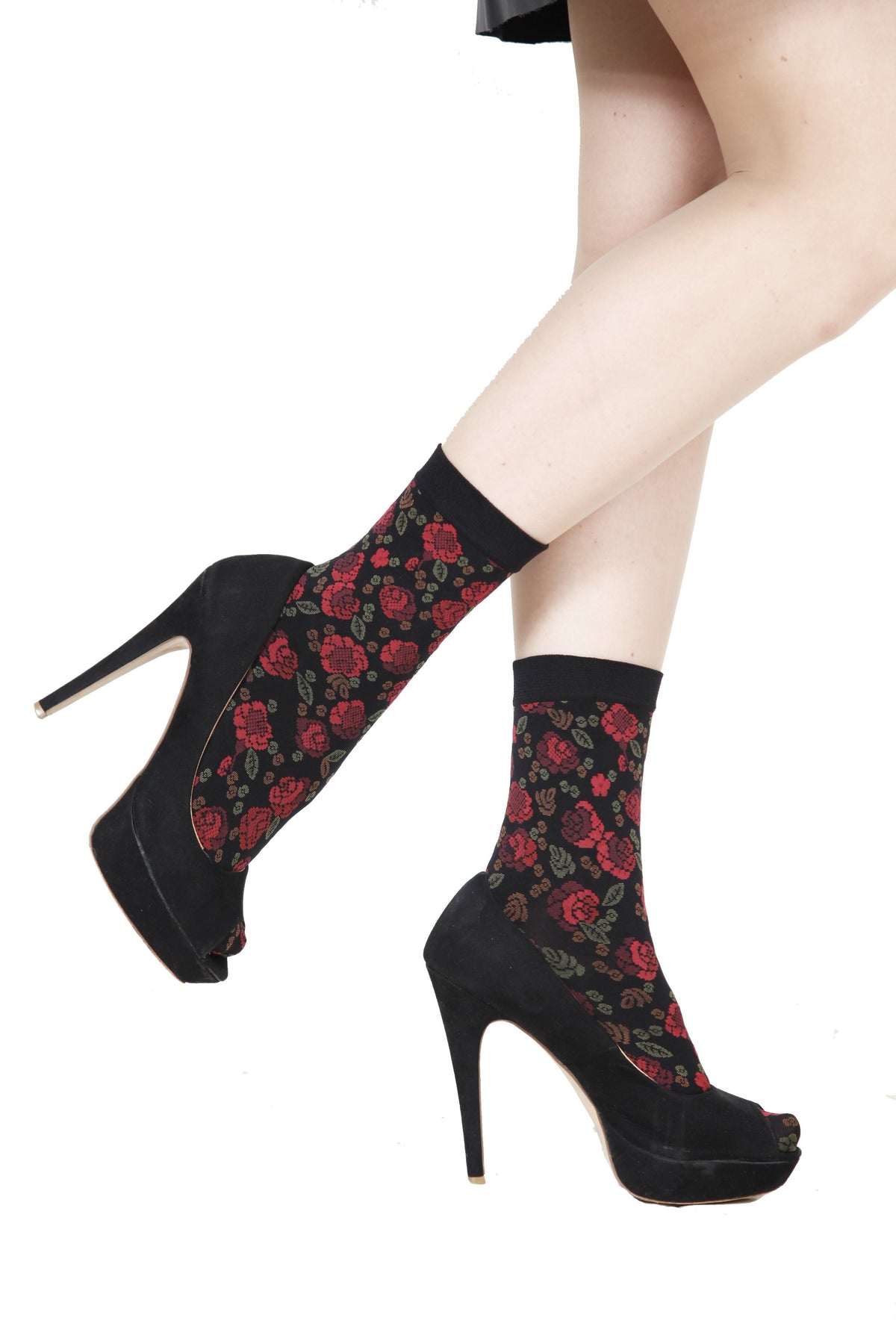 LISETTE red 60 DENIER socks for women
