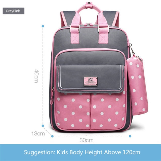 School Backpack For Girls | School Rucksack | Children's Backpack | Shoulder School Bag Pencil Case Set | Kids Backpack | Girls School Bag