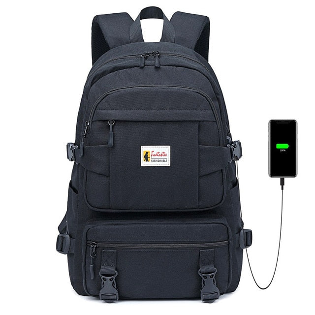 School Backpack | Student Backpack | Casual Backpack | School Rucksack | Shoulder Bag | Large Capacity Bag | College Bag | Travel Backpack