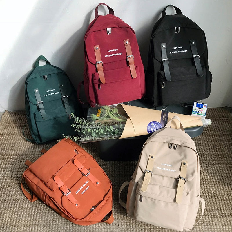 Women Backpack | Waterproof Nylon Backpack | Backpack For Teenagers | School Bag For Girl | Shoulder Bag | Travel Backpack | Trendy Backpack