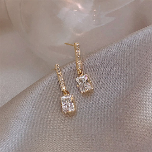 Pearl Dangle Earring | Silver Crystal Earrings | Dangle Drop Earring | Pearl Drop Earrings | Bridal Pearl Stud | Rhinestone Dangle Earrings