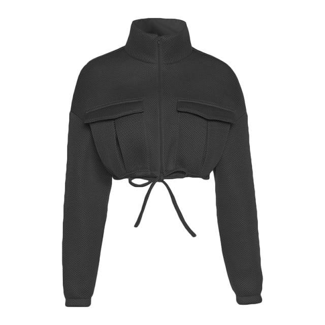 Cropped Jacket | Turtleneck Crop Jacket | Crop Winter Jacket | Bomber Jacket