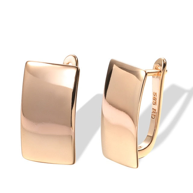 Minimalist Square Stud Earring | Square Dangle Earrings | Gold Square Stud | Geometric Earrings | Glossy Dangle Studs | Women Dainty Earring