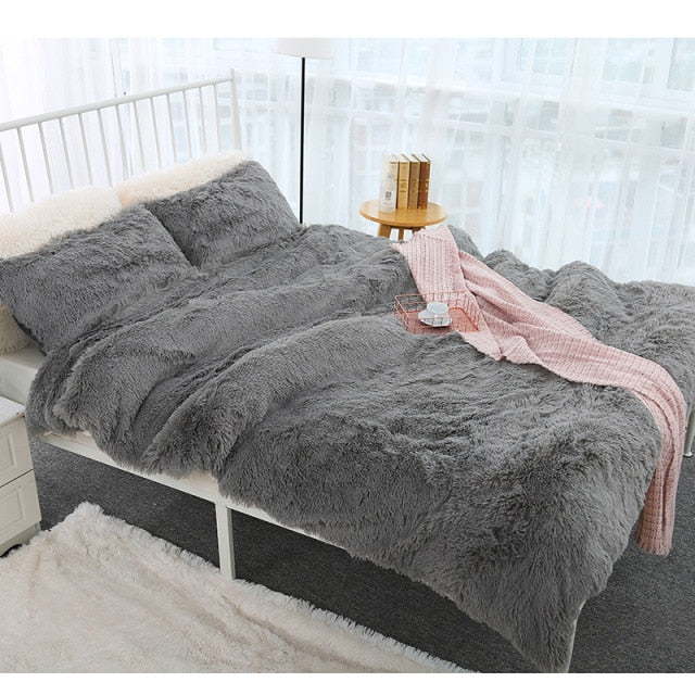 Soft Shaggy Fur Blanket Ultra Plush Chunky Pink Knit Winter Throw Blankets for Bed Sofa Blanket