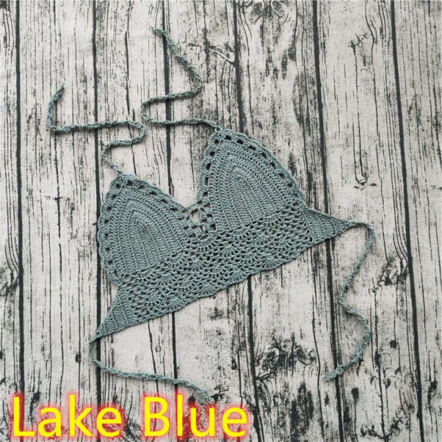 Crochet Top | Crochet Knit Top | Women Lace Top | Cami Bra Tops | Boho Crochet Bralette | Women Lace Blouses | Romantic Top | Lace Bikini