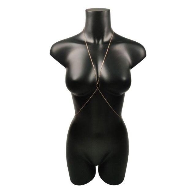 Körperschmuck Brustkette Bikini Sexy BH für Frauen Strand Accessoires Mode Einfach Hip Hop Sommer Günstige Boho Geschenk