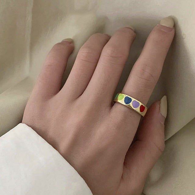 Minimalistische Ringe für Damen | 7 STÜCKE Ringe Set | Geometrische Ringe Set | Verstellbarer Ringsatz | Versprechen Ring | Verlobungsringe mit offener Manschette