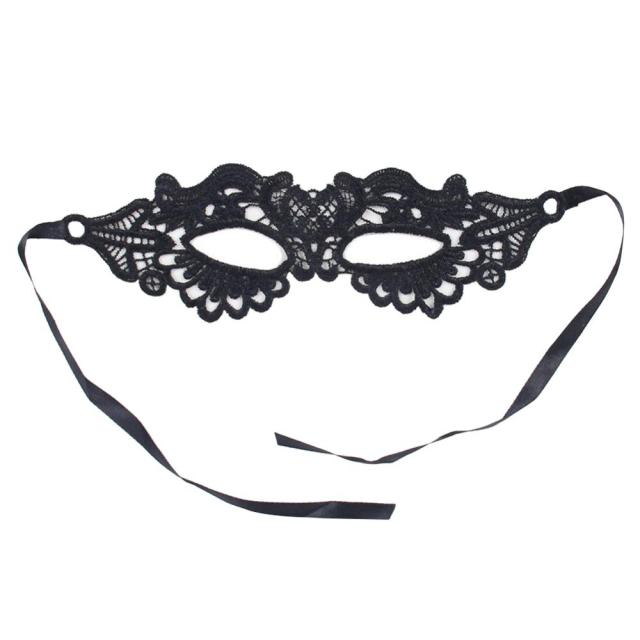 Mujeres Hollow Lace Masquerade Face Mask Princess Prom Party Props Disfraz Halloween Masquerade Mask Mujeres Sexy