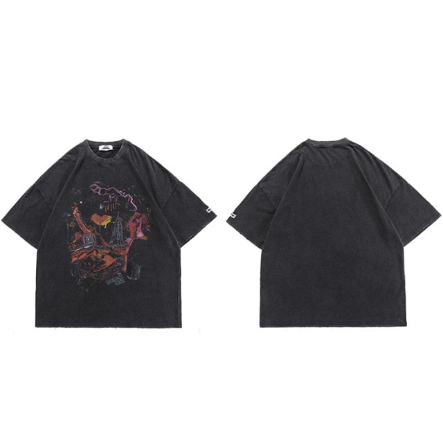 Short Sleeve Men's Shirt | Men Casual Shirt | Streetwear Hip Hop Men Shirts | Harajuku Shirt | Cotton Shirt | Summer Shirt | Graphic Shirt