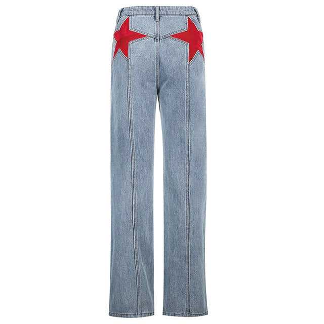 Jeans Y2K Washed High Street Denim Trousers Streetwear Boyfriends Baggy Jeans Classic Mom Cargo Pants For Girls