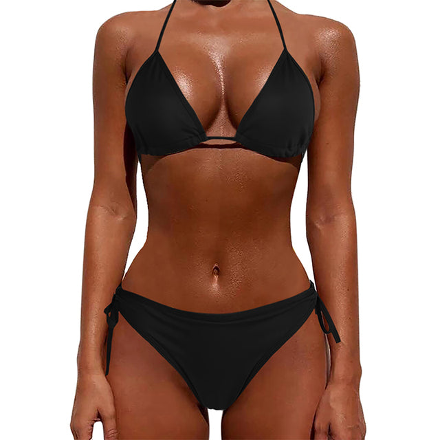 New Sexy Bikinis Swimsuit Women Push Up Swimwear Solid Bikini Set Summer Beach Brazil Biquini Swim Bathing Suit
